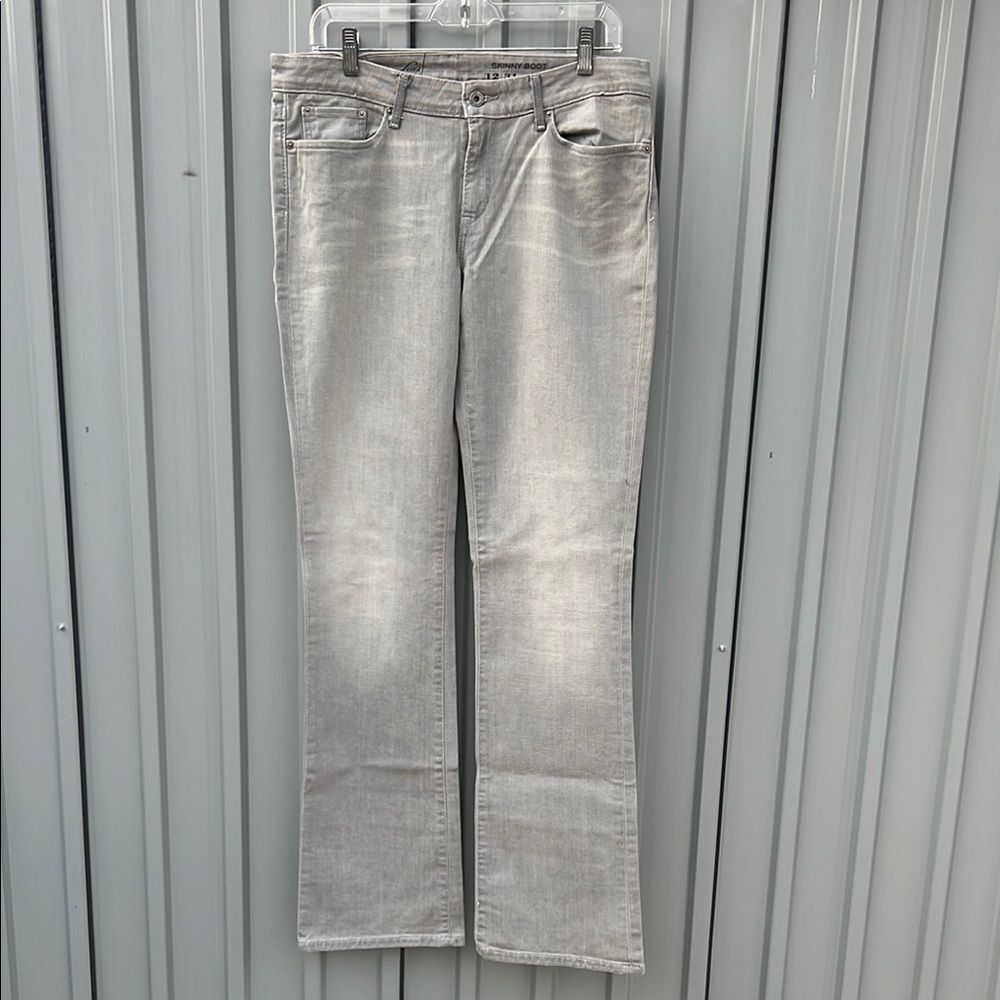 Levi’s Skinny Bootcut Grey Jeans Indie Sleaze Rockstar Girlfriend Denim 12/31